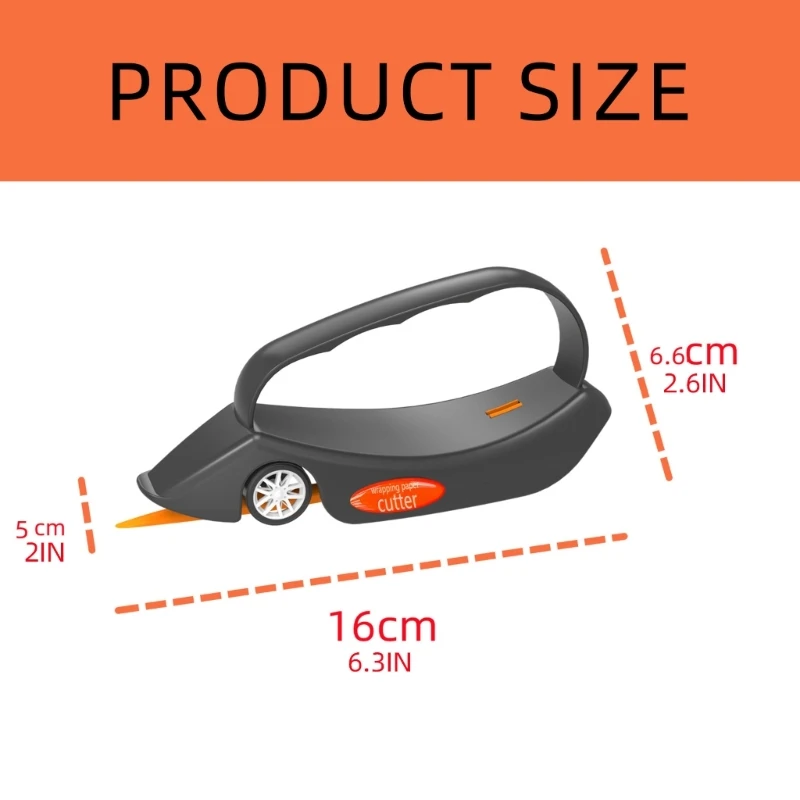 Q5WF Pieces Wrapping Paper Cutter Portable Paper Cutter Roll Paper Cutter for Gift Wrapping Paper Christmas