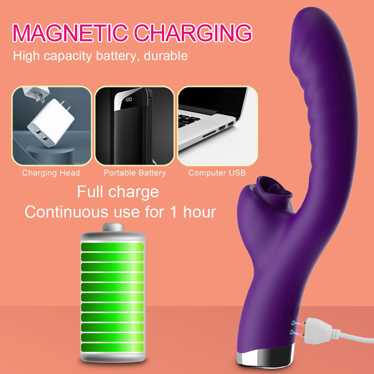 Vibrator For Women 2 In 1 Licking Machine Clitoris Stimulator G-Spot Powerful Vibro Dildo Wand Female Clit Sucker Adult Sex Toys - Image 3