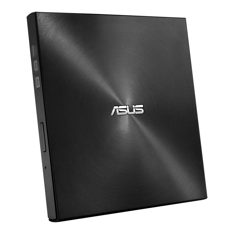 ASUS ZenDrive U9M (SDRW-08U9M-U)/موقد DVD محمول فائق النحافة 8X أسود مع USB Type-C وType-A