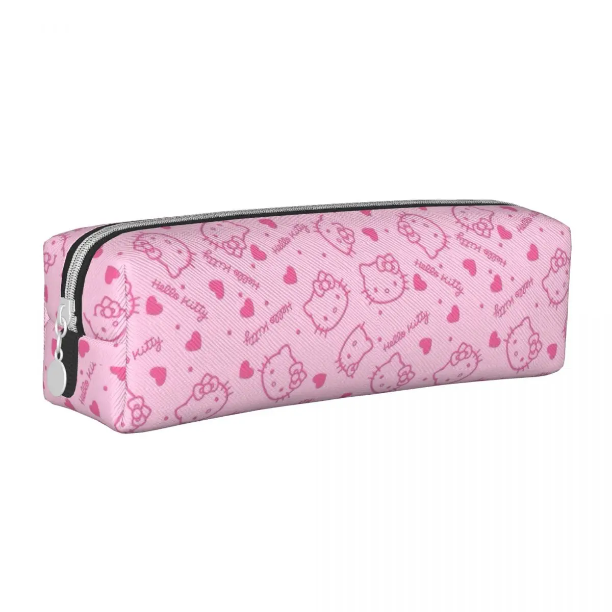 Classic Pink Hello Kitty astucci per matite per cartoni animati astuccio per matite per studenti grandi borse portaoggetti cancelleria per regali