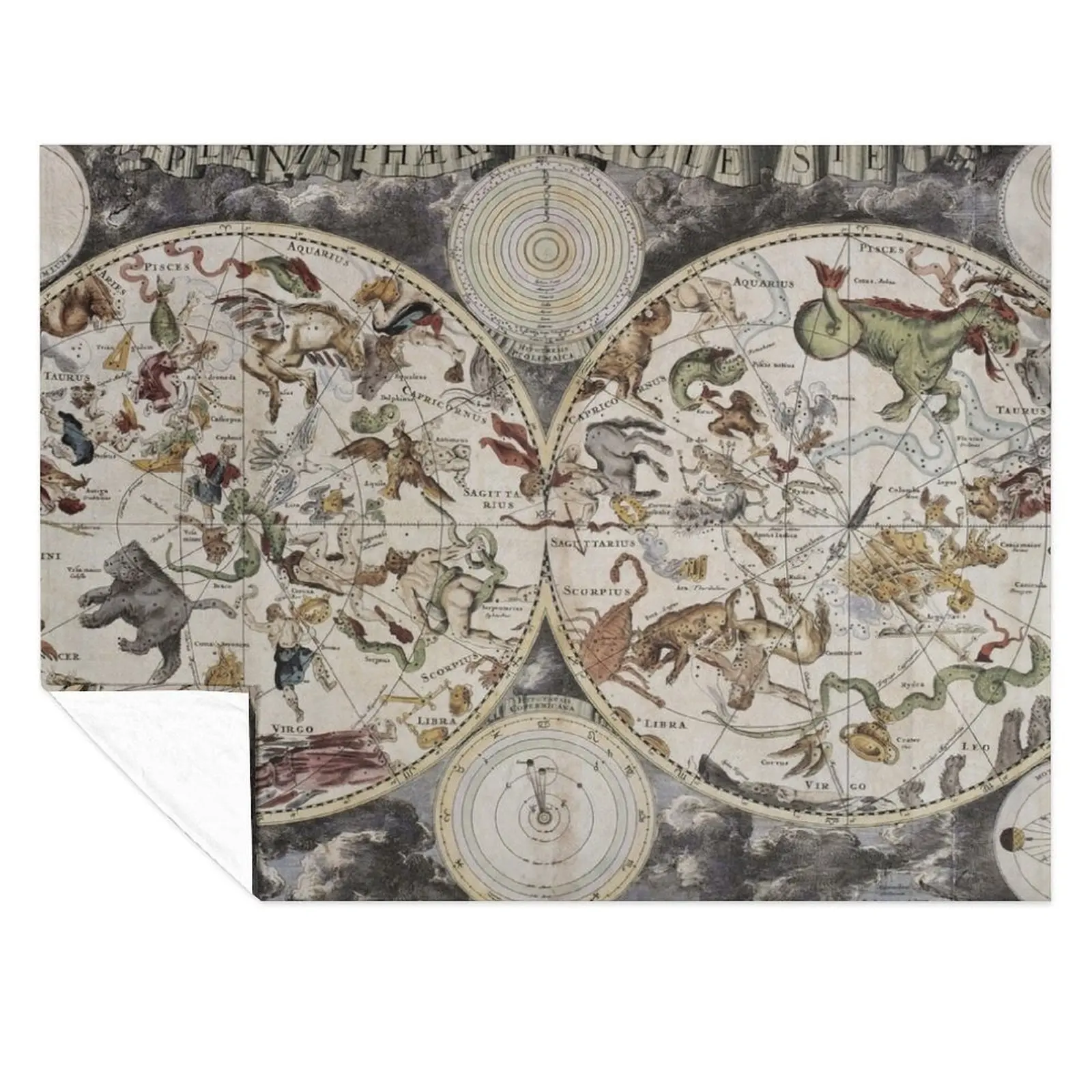 

Vintage Celestial Star map Throw Blanket Luxury Throw Stuffeds for babies Blankets
