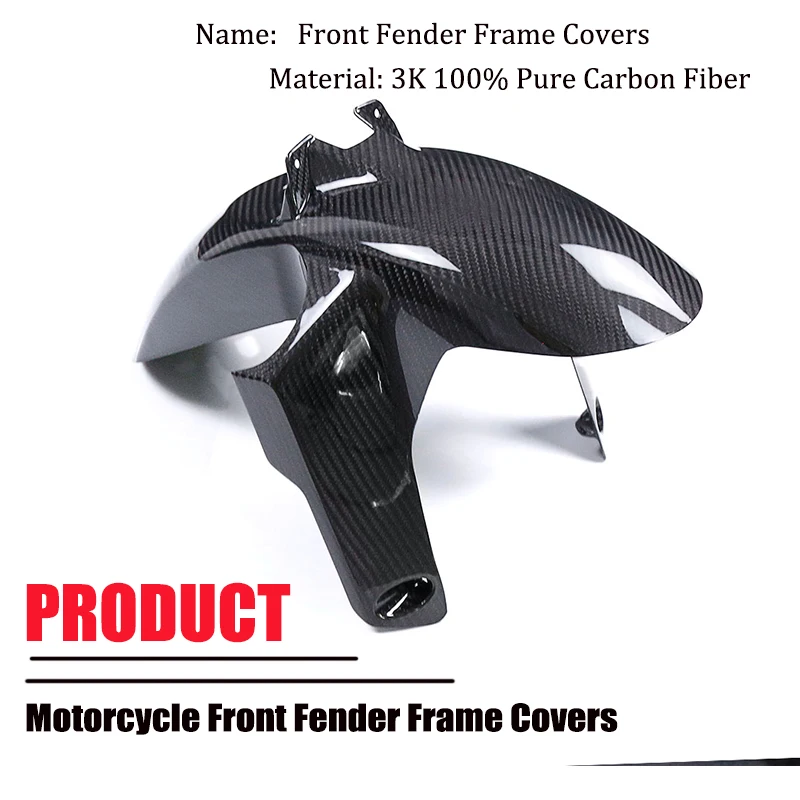 For BMW R 1300 GS R1300GS 2024 + Full Carbon Fiber Front Fender Frame Covers Modified Mudguard Fairing Motorcycle Accessories