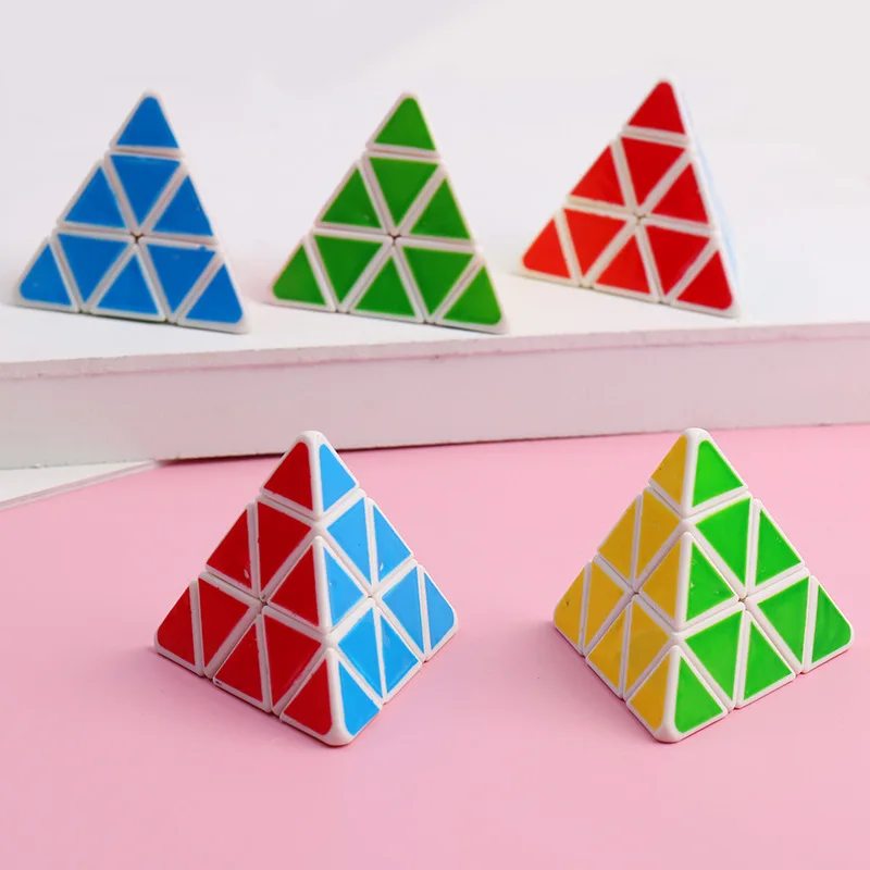 10Pcs Triangle Magic Cube Fingertip Educational Toys for Kids Birthday Party Favors Kindergarten Prize Goodie Bag Pinata Fillers