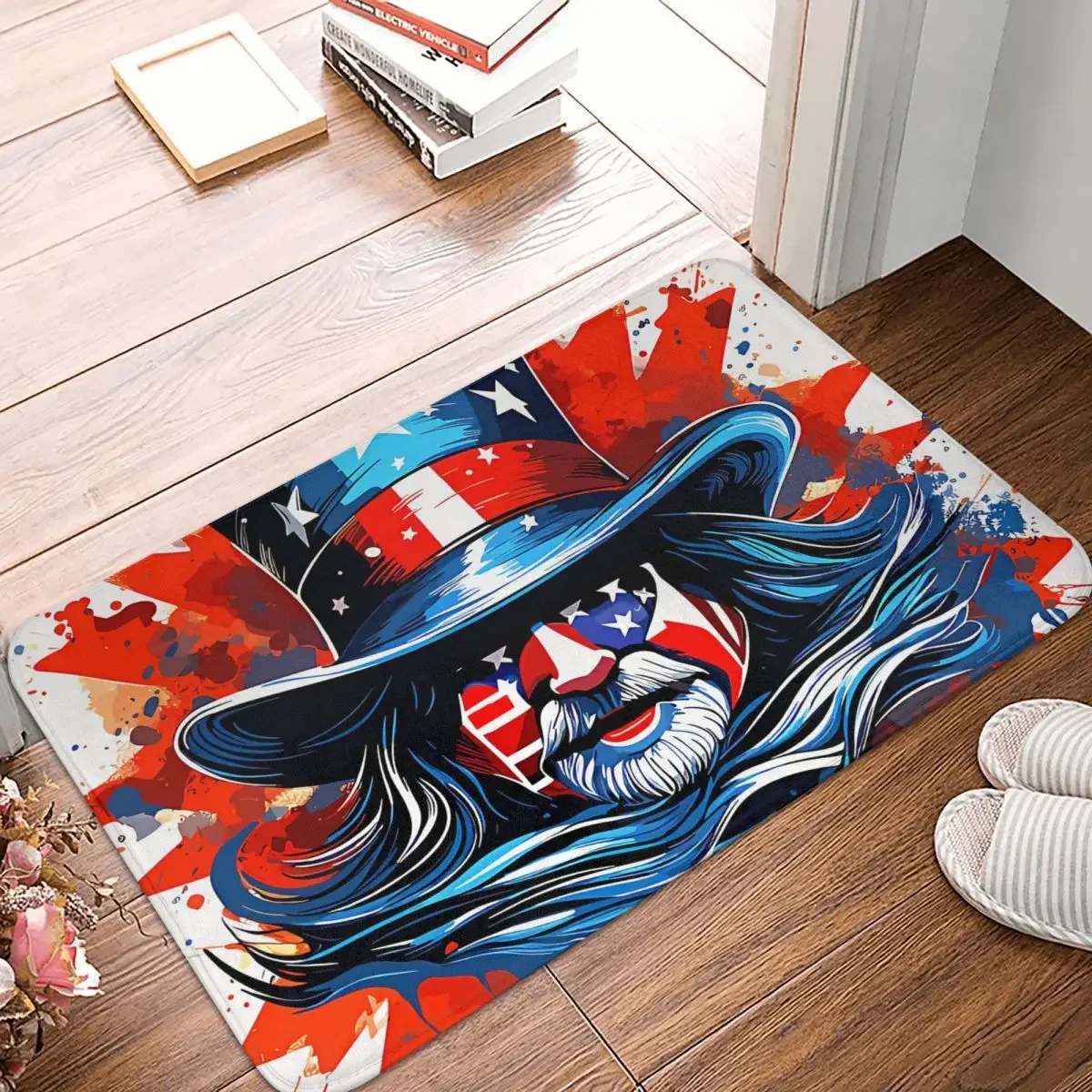 Independence Day The United States 4th Of July Non-slip Doormat Cool Carpet Bath Bedroom Mat Prayer Home Pattern