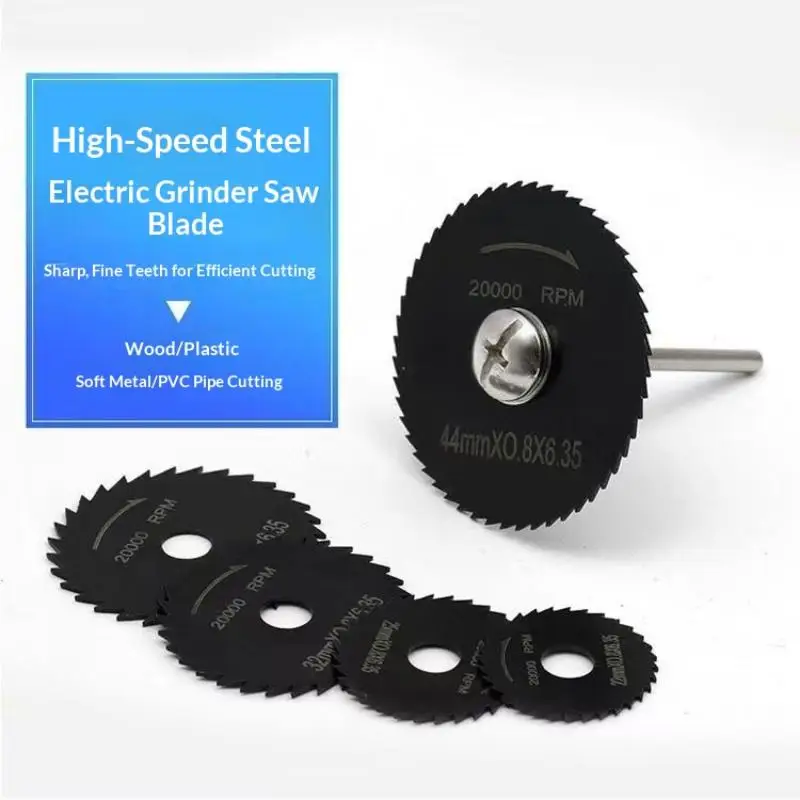 6Pcs Mini Circular Saw Blade, Hss Cutting Disc, Rotating Drilling Tool Accessories For Wood Plastic And Aluminum