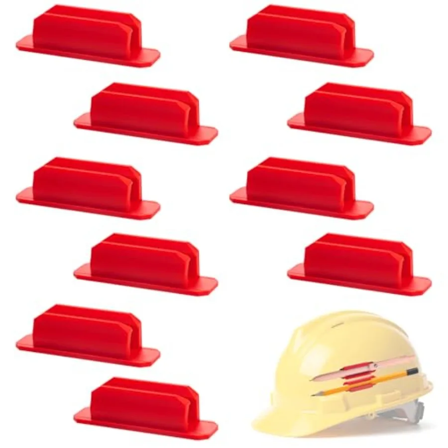 

10 Pcs Silicone Pen Holder for Wall, Adhesive Pencil Holder for Clipboard Student Desk Classroom