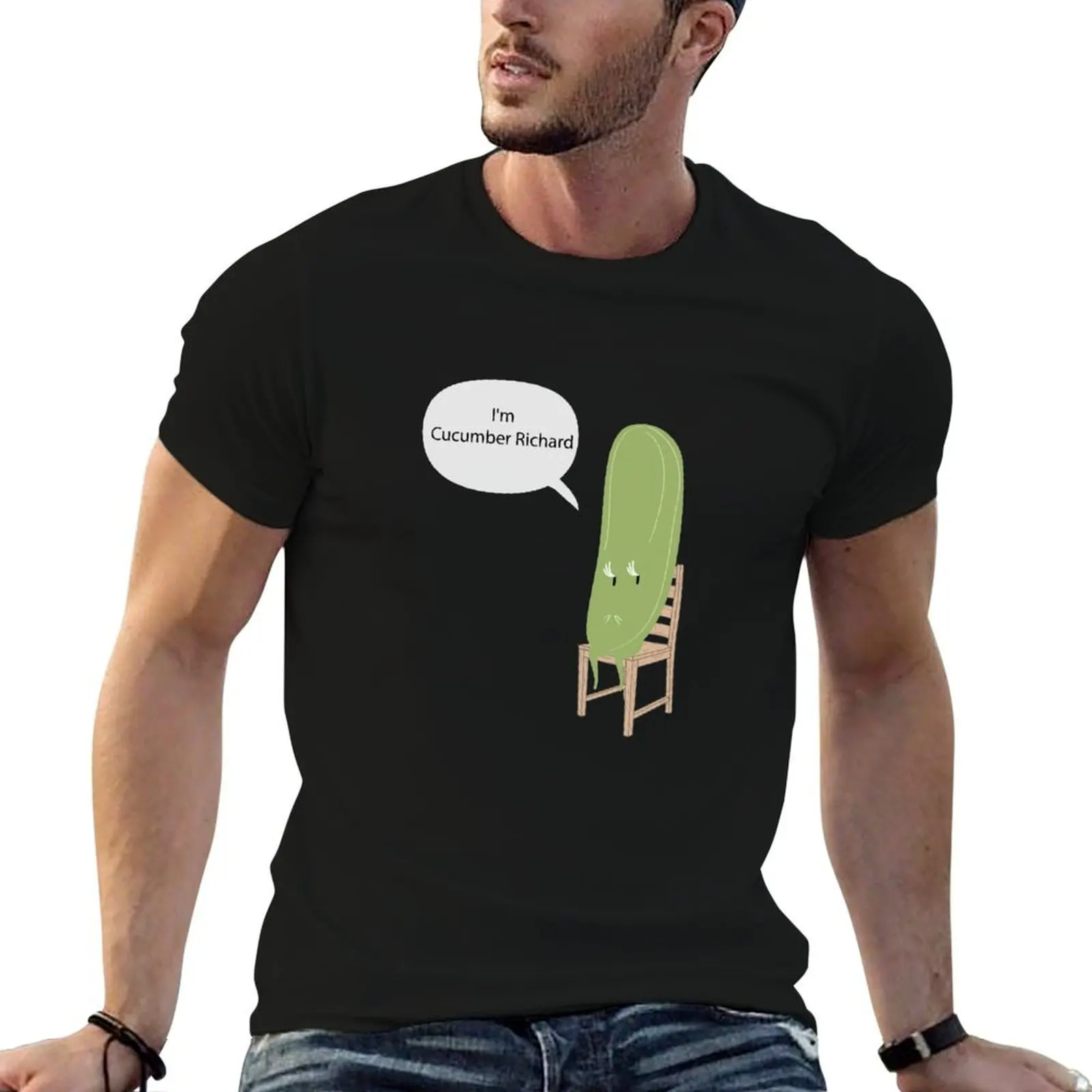 I'm cucumber Richard T-Shirt t shirts for man pack white t shirt man designer T-Shirt