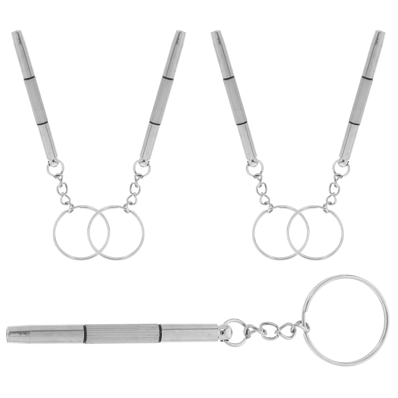 

5pcs Mini Screwdriver Set Glasses Repair Tool Watch Computer Keychain Pocket Small Eyeglass Tightening Kit for Repairs