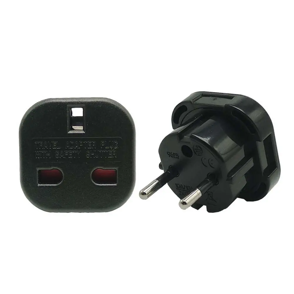 

UK British Adapter 2 Round Pin Socket EU Plug Converter UK To EU Plug UK to EU Socket Adapter Plug Converter EU Plug Adapter
