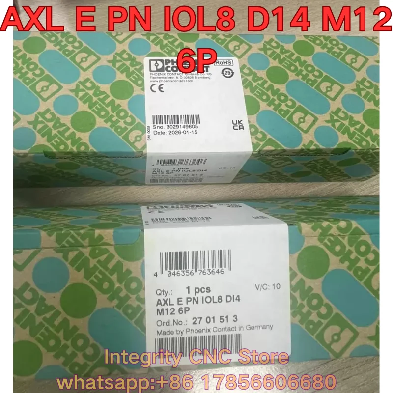 New AXL E PN IOL8 D14 M12 6P PLC module 2701513