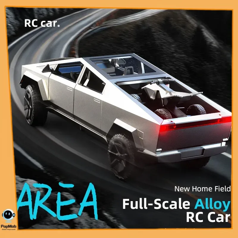 Caminhão elétrico de liga RC 1:12 Modelo de captação de simulação com carro de brinquedo off-road de controle remoto 2.4G para meninos e adultos