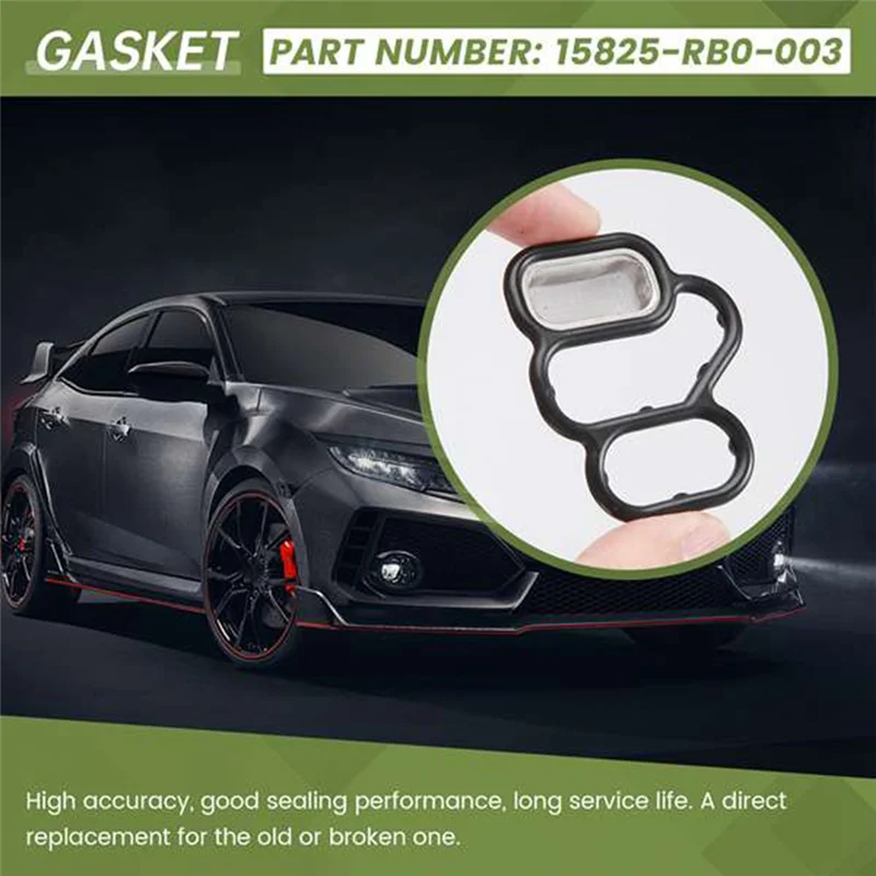 AEE5-12PCS Car Engine VTEC Solenoid Gasket Variable Timing Solenoid Valve Filter Gasket 15825-RB0-003 For Honda CR-Z Fit City