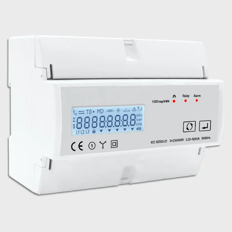 Smart Life TUYA Three Phase Energy Meter 3*230V 50/60Hz Timer WIFI Power Meter TAC7321C