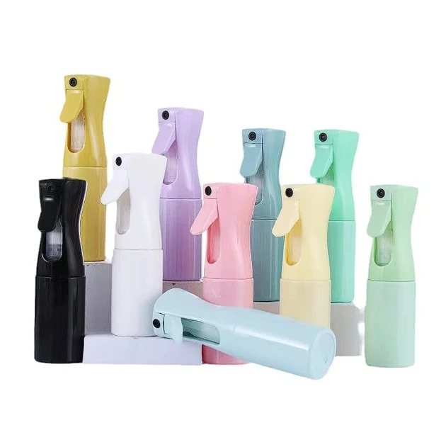 6 X 200ml 300ml 500ml Plastic Continuous high-pressure acohol disinfection  make up hydration diluting mist sprayer bottle