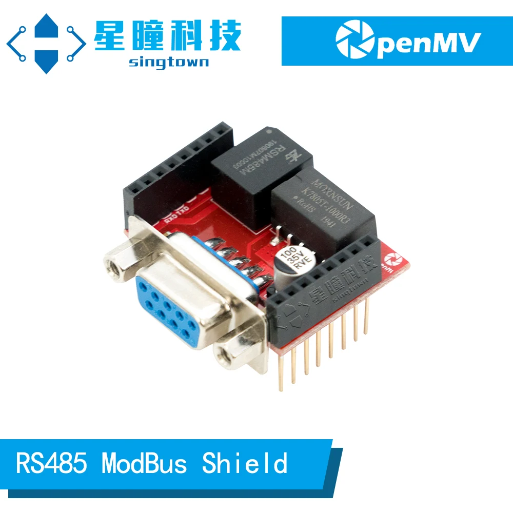 SingTown OpenMV RS485 ModBus Shield Genuine -PLC ModBus Communication Uart Serial Port Apply to OpenMV4 Cam H7 /OpenMV3 4 M7 H7