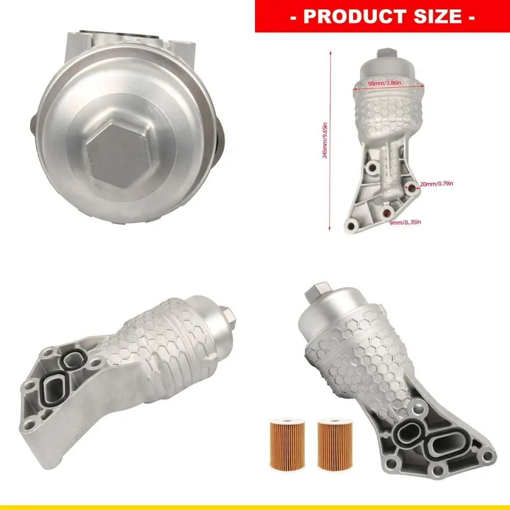 

SZCH Heat Resistant Aluminum Oil Filter Case 26300-3LAA0 26345-3LAA0 for Vehicle