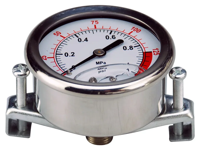 Y100 outer diameter 100mm oil-filled and shock-resistant stainless steel shell pressure gauge