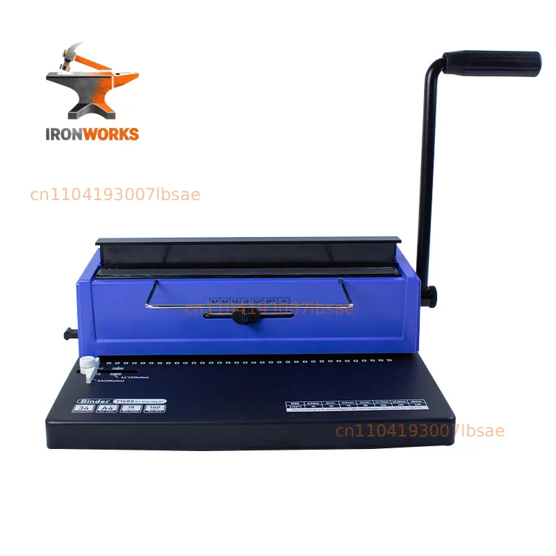 Round Hole Iron Ring A4 Manual Binding Machine Office Ring 34-Hole A4 Photo Album Office Document Menu Tender Punching Machine