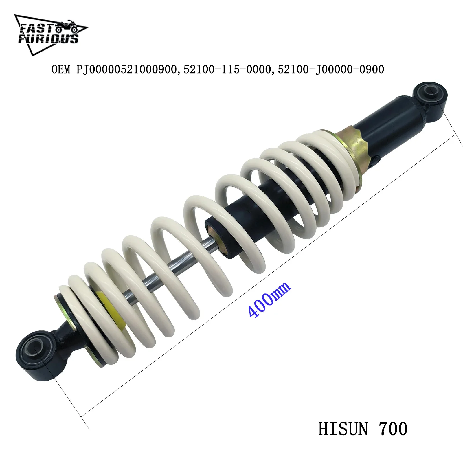 

Front Rear Shock Absorber For HISUN 700 UTV PJ00000521000900 QUAD GO KART Hole spacing 40.5cm
