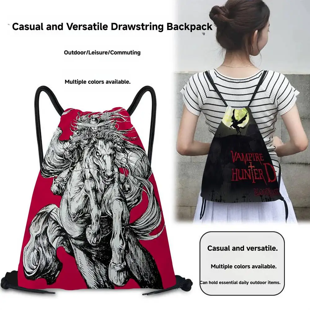 مصاص دماء هنتر D الكلاسيكية انمي ياباني ريترو الرباط على ظهره الرياضة حقيبة قاعة رياضة للنساء الرجال حقيبة تسوق ، شخصية #1