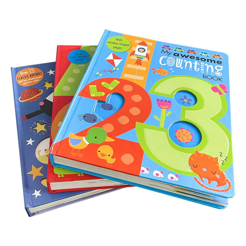 

1 Book My Awesome Books Counting 1-20 Alphabet Nursery Rhymes Kids Picture Board Book Early education Learning Toy Teaching Aids