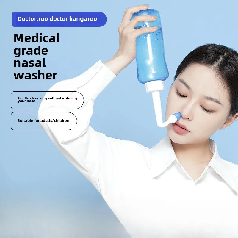 300ML 500ML Medical Nasal Irrigator Nasal Saline Protector To Prevent Allergic Rhinitis, Nasal Pots for Adults and Children