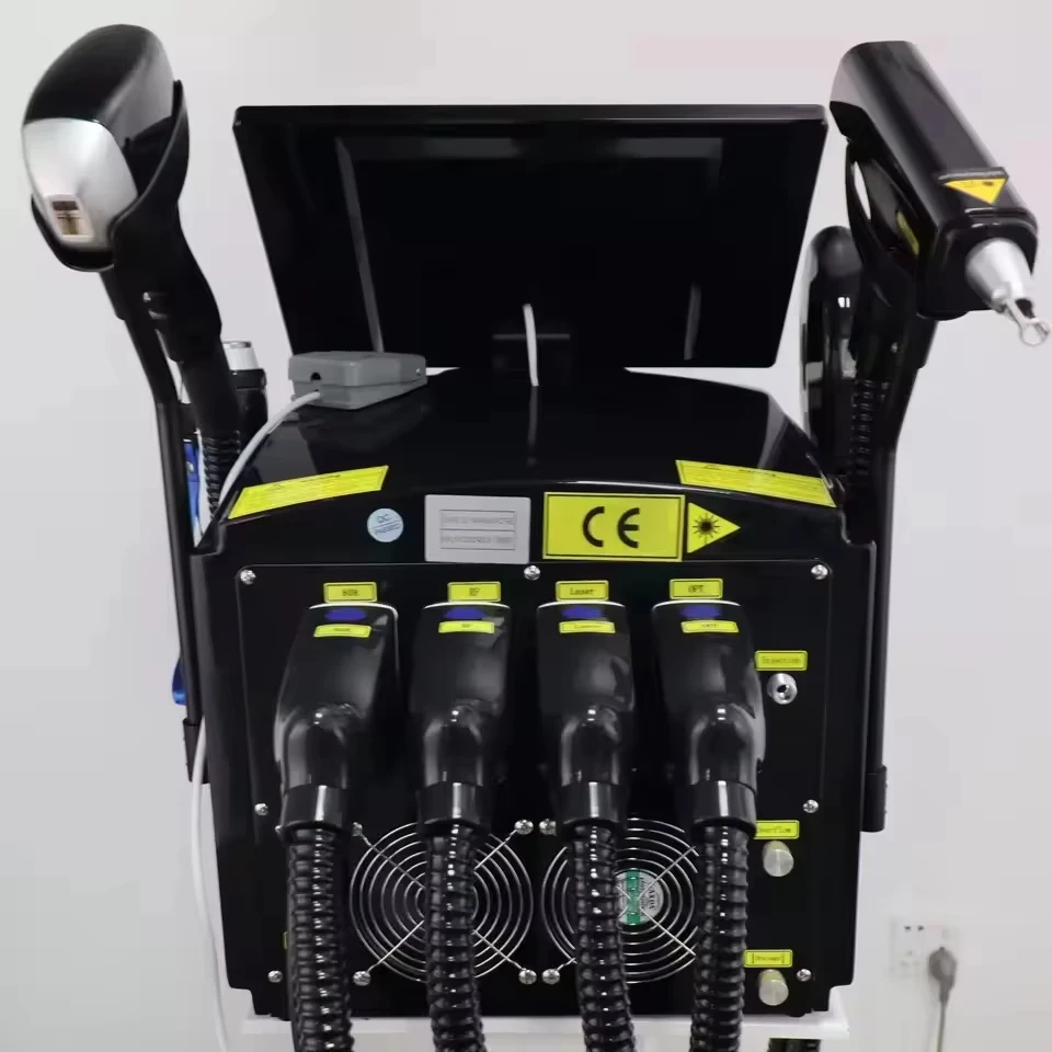 4 в 1 сопрано, титановый лед, платиновый радиочастотный диод 755 808 940 1064 нм, 4-волновой лазерный аппарат ND: YAG, безболезненный аппарат для удаления волос 2025