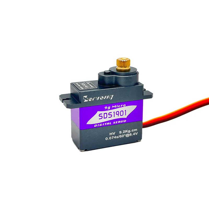 

Servomy SDS1901HV 9g Digital Full Metal Gear Servo Coreless Motor 5.0kgf.cm At 6.0V 9.2kgf.cm At 8.4V