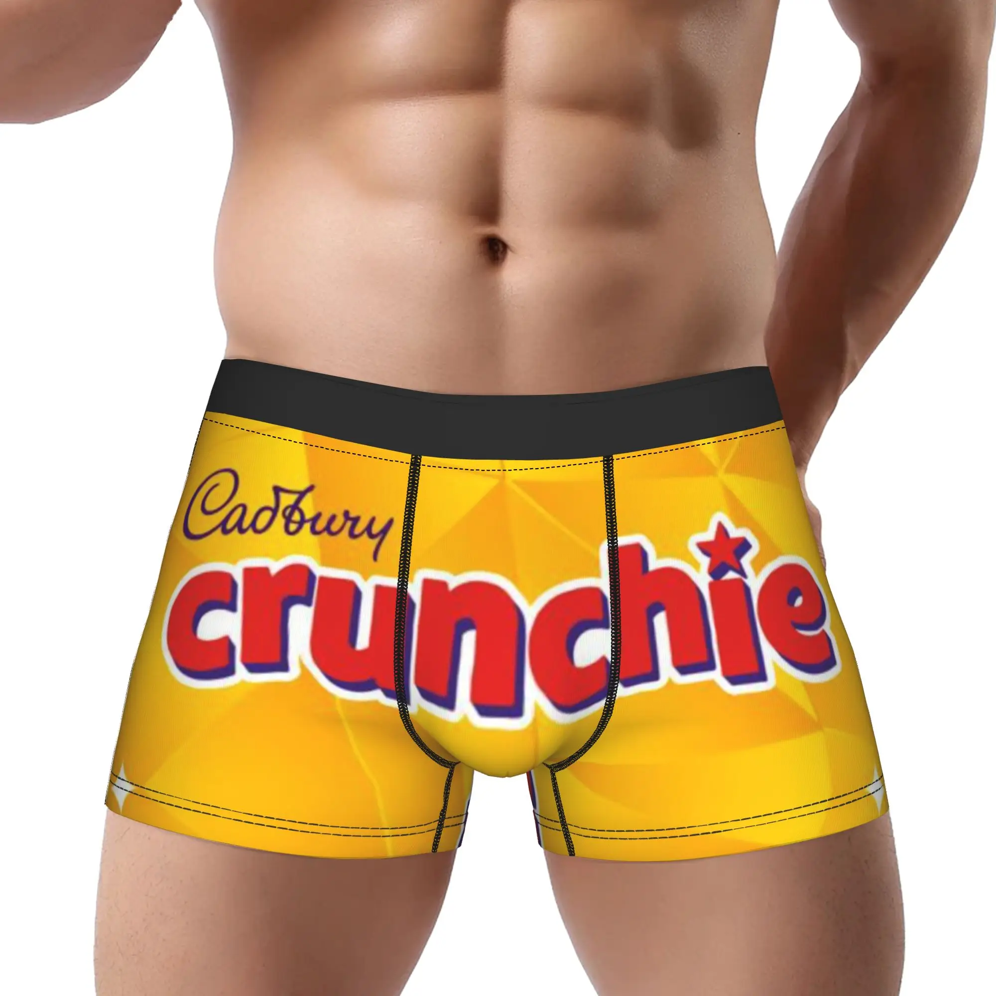 Purple Cadbury Underpants Homme Panties Men's Underwear Ventilate Shorts Boxer Briefs