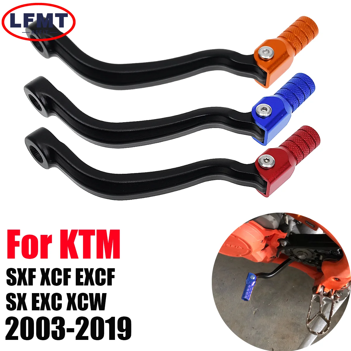 

Motorcycle Gear Lever CNC Aluminum Foldable gear shift lever For KTM XC SX XCF SXF EXC EXCF XCW XCFW EXC-F Dirt bike 2003-2019