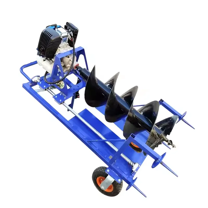 China Professional Hand Manual 4 Stroke  Post Hole Ground Drill Earth Soil Auger