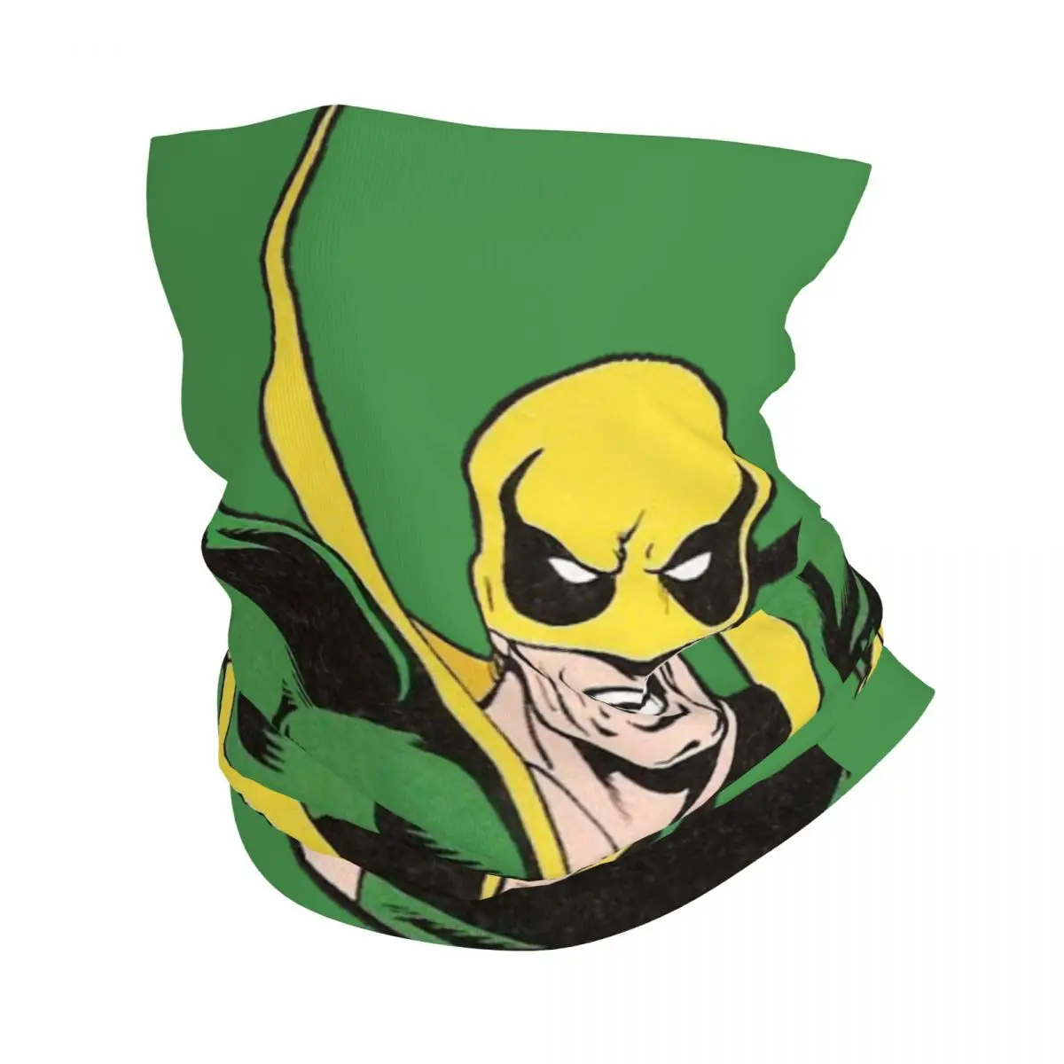 Green Dress Bandana Neck Gaiter Printed Motor Motocross Marvels Iron Fist Face Scarf Balaclava Riding Unisex Adult All Season