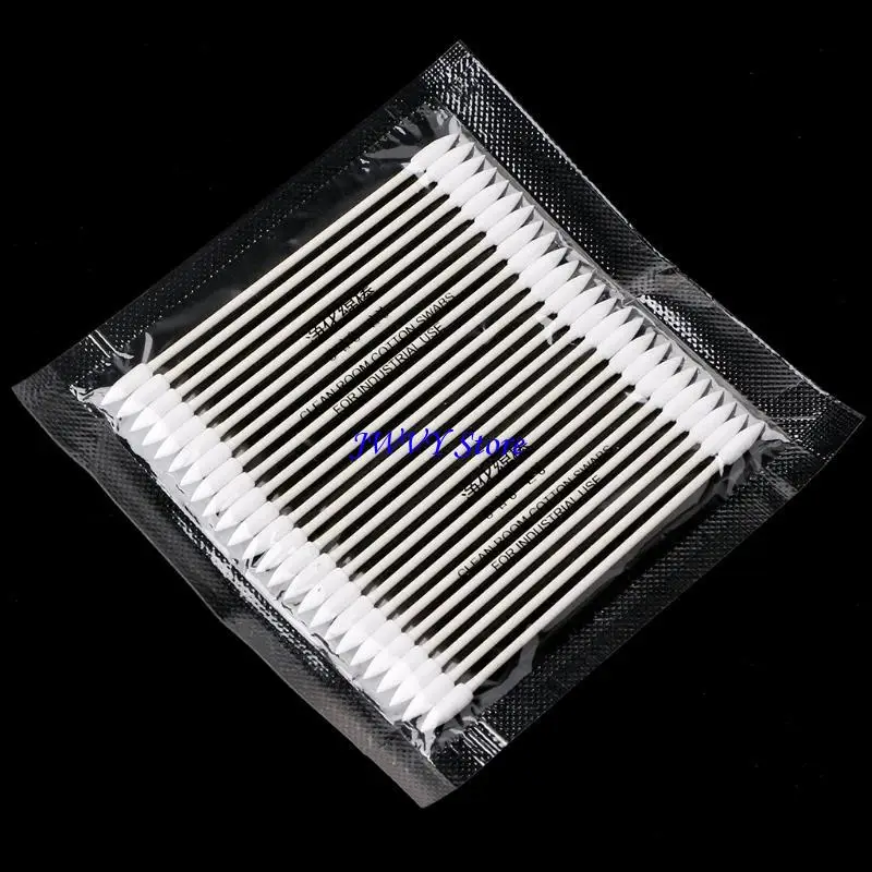 573A 25X Хлопковая одноразовая очистка палочек для порта заряда телефона.