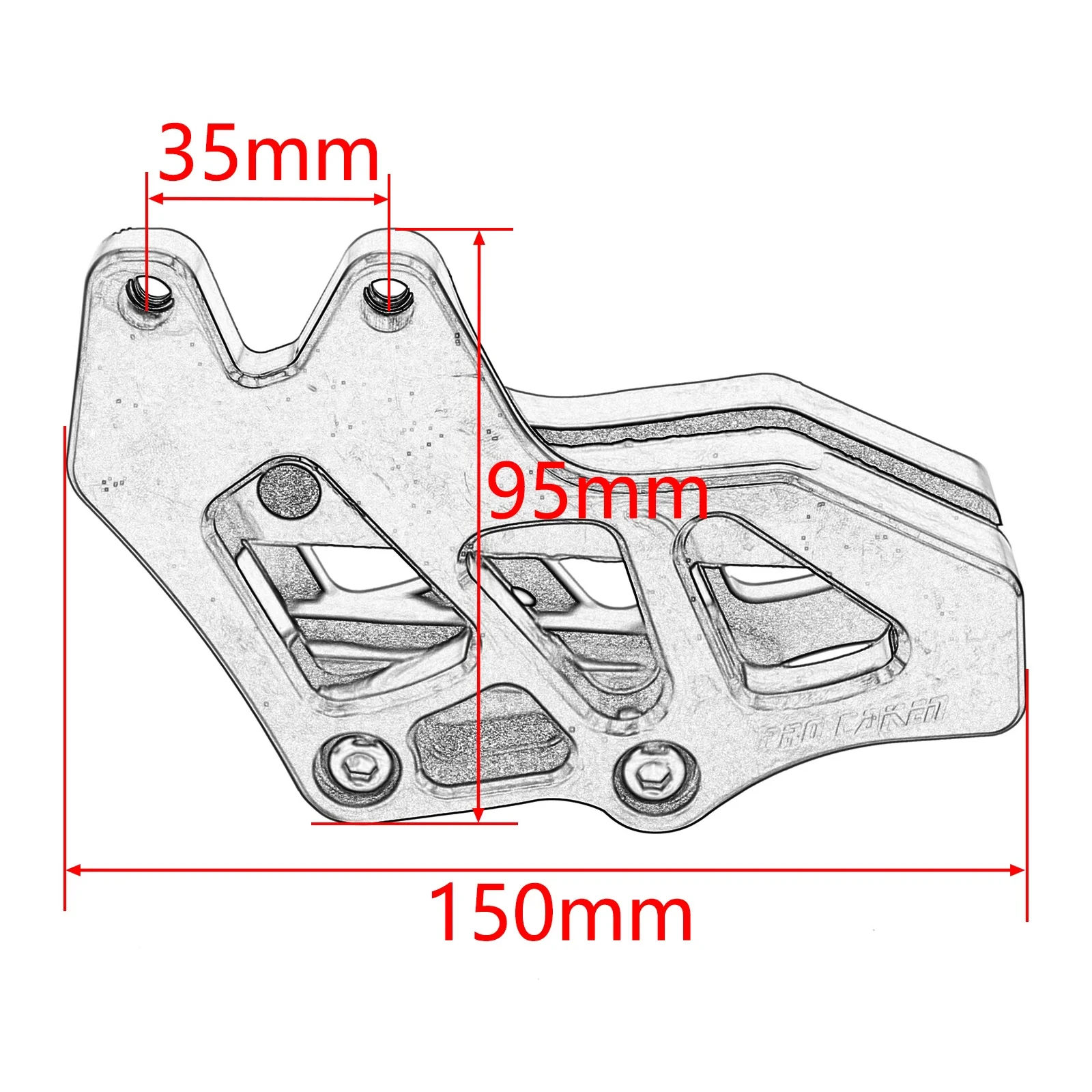 CNC Alloy Chain Guard Guide for Honda CRF 230 CRF230 CRF230F CRF 230F 2013 2014 2015 2016 Motocross Dirt Bike Parts Accessories