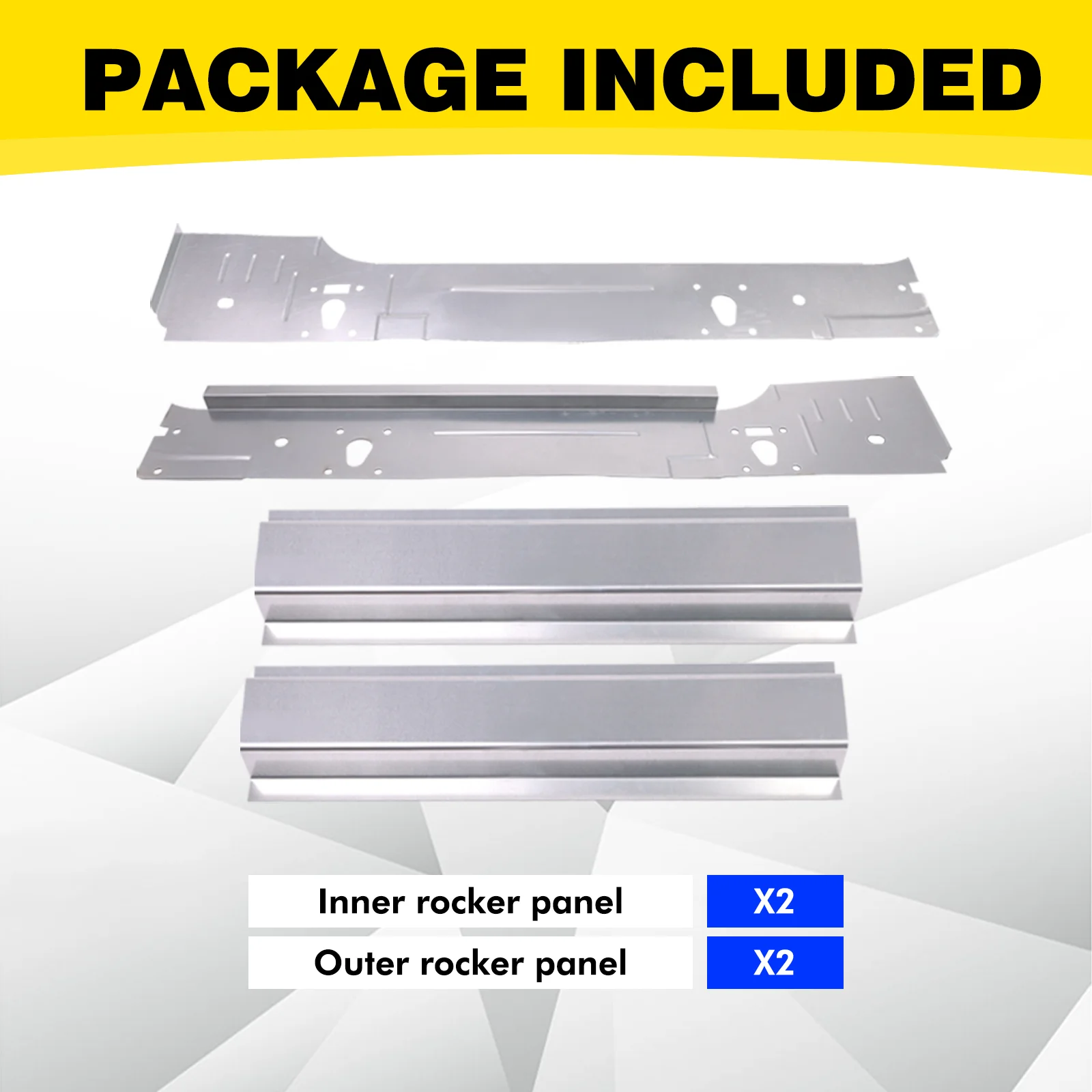 Rocker Panel Fit for 1999-2016 Ford Super Duty F250 F350 2 Door Regular Cab NEW