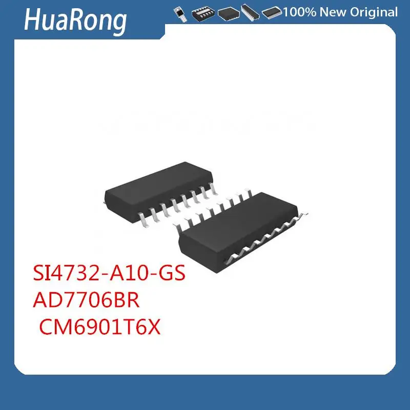 2Pcs/Lot   SI4732-A10-GS  SI4732-A10  SI4732A10  SOP16    AD7706BR   CM6901T6X