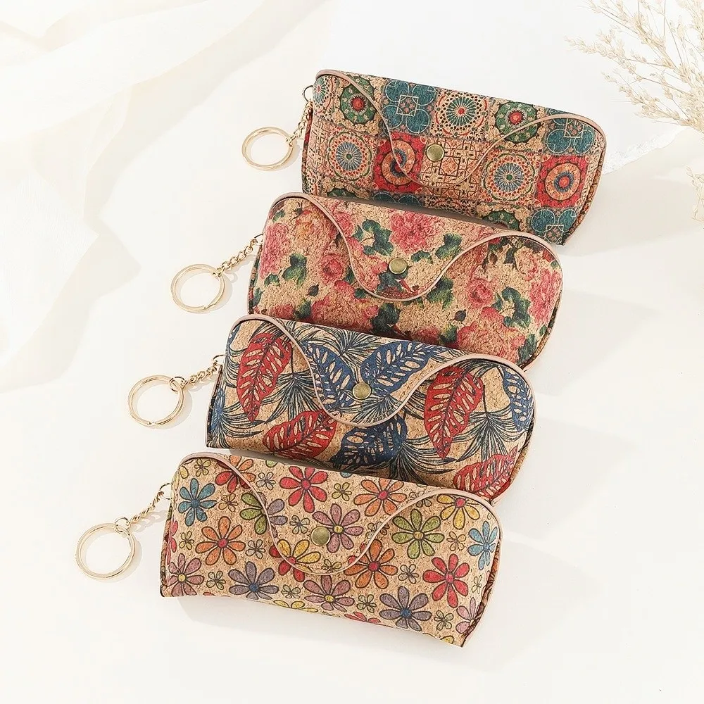 أزياء ريترو طباعة النظارات مربع مقاومة للضغط خفيفة الوزن المفاتيح النظارات الشمسية حالة مشبك نظارات حالة الرجال #2