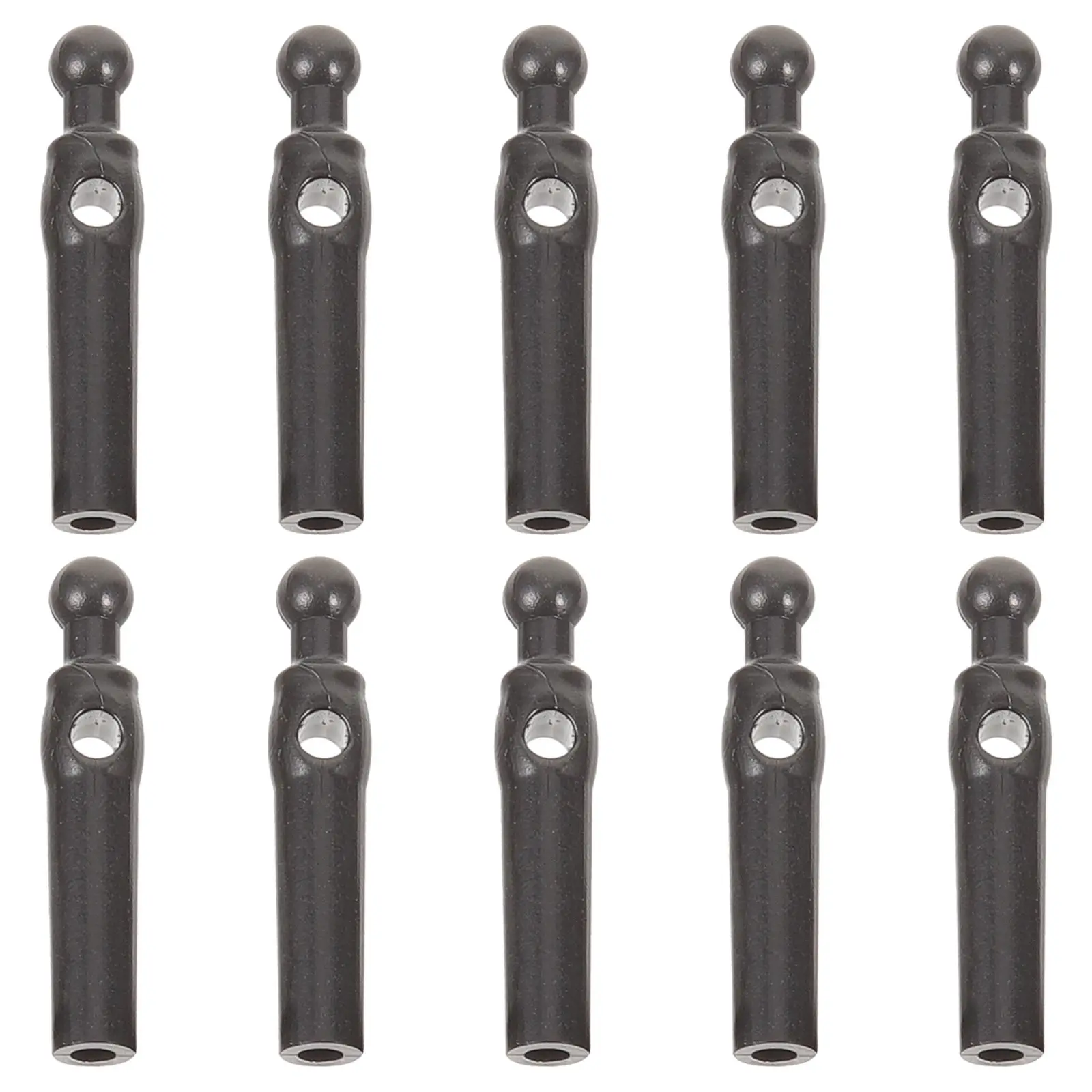 

10pcs Black Plastic Umbrella Tail Beads 4mm Size Repair Accessories Durable Folding Bone Covers Easy Install Simple Operate Long