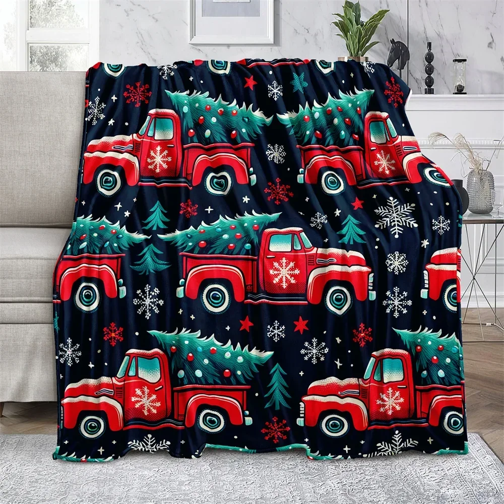 

Стильный красный плед из микрофибры с дизайном автомобиля: уютный для кровати, дивана, кемпинга, пикника, зимнего тепла и декора