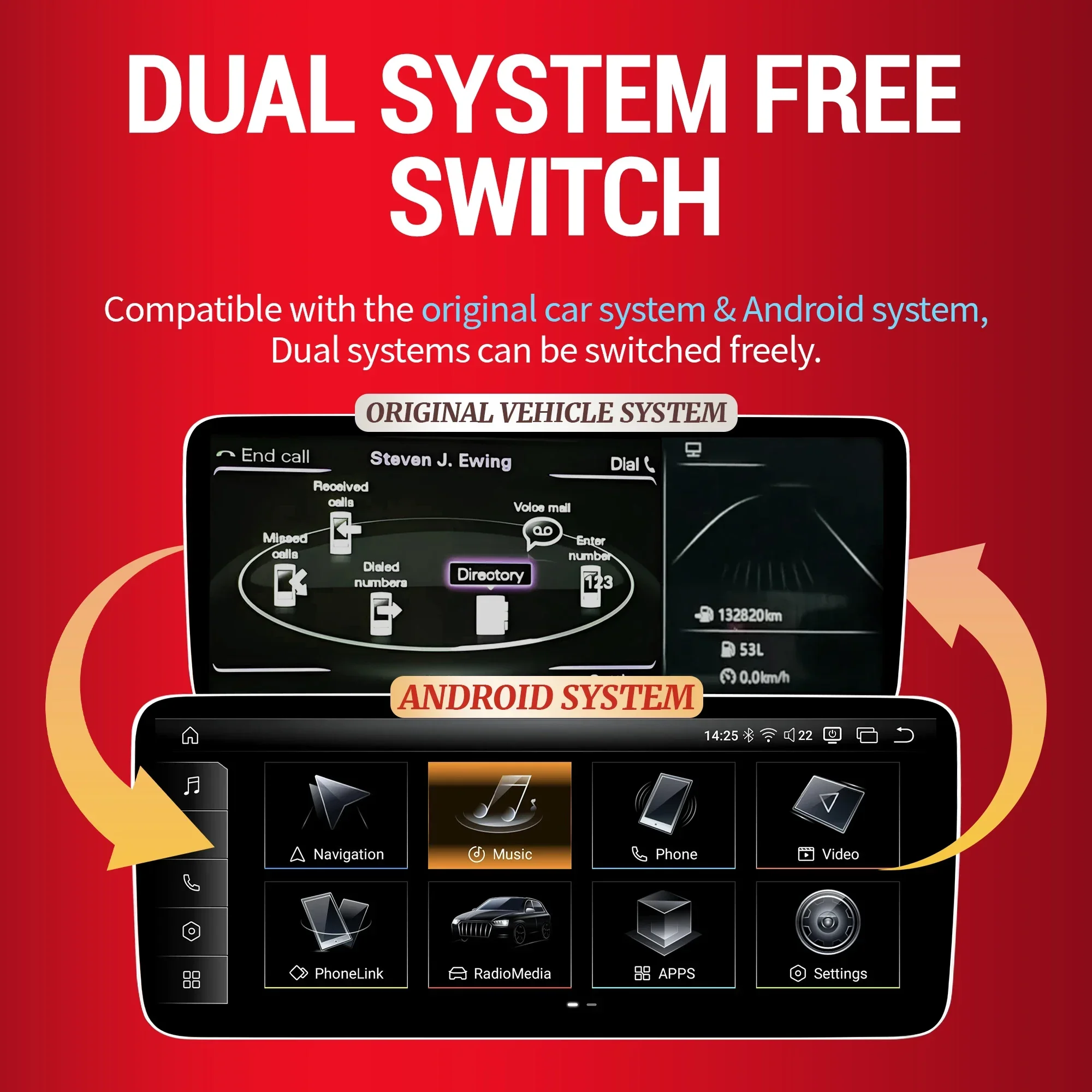 Rádio do carro de 12.3 polegadas android 13 para audi q5 2018-2020 sem fio bt carplay qualcomm snapdragon 680 sistema unidade principal tela de toque