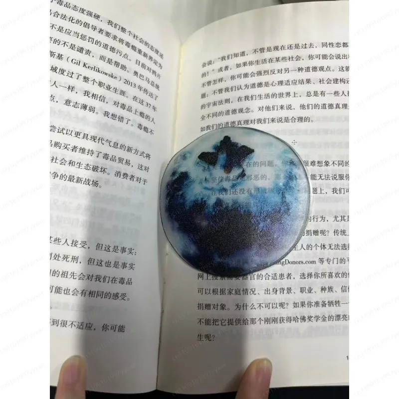 Акриловая закладка в форме черники, прозрачная, с милым фруктовым дизайном, стильный креативный подарок для студентов, аксессуар для чтения.