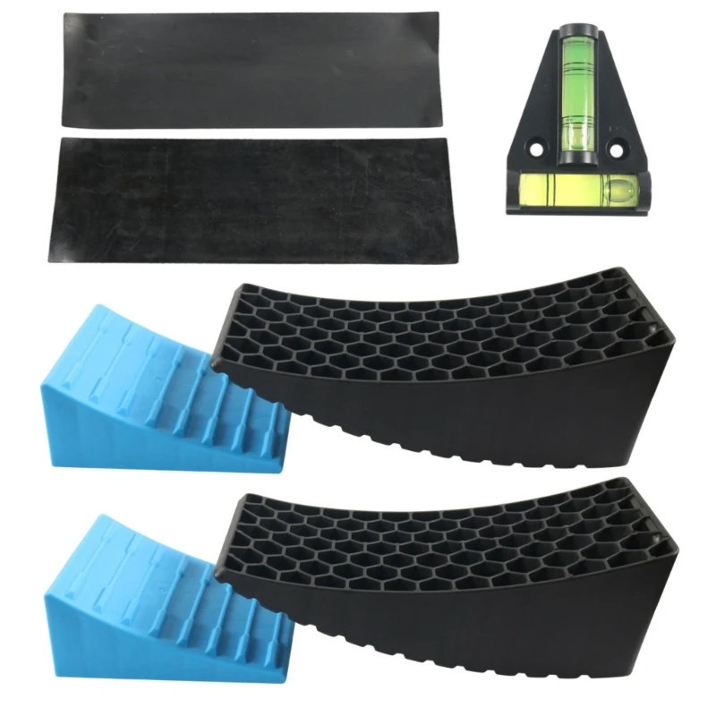 57BA RVs Leveler Accessories Up to 35000lbs RVs Leveling Blocks Campers Leveler System for Travel Trailer Leveling System