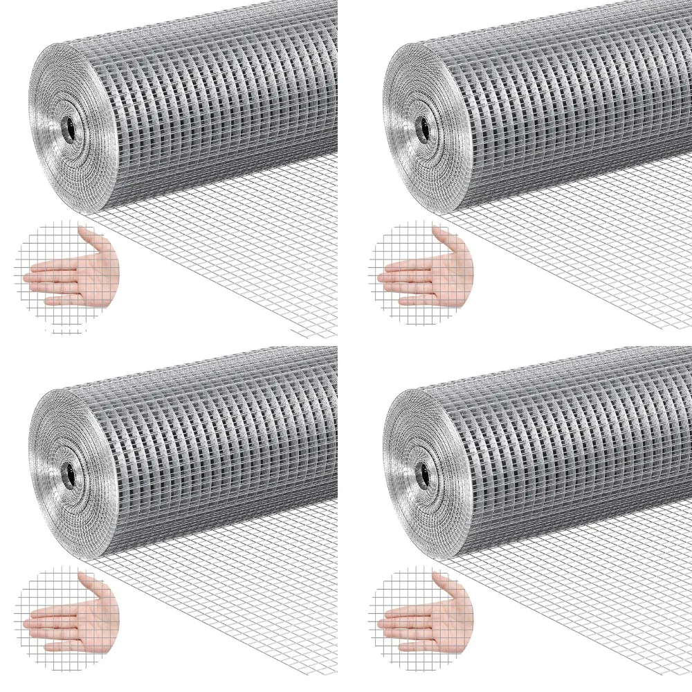 

Hardware Cloth 36" 48" x 50'/100' Wire Mesh Roll Chicken Fence 1/2" 19 Ga