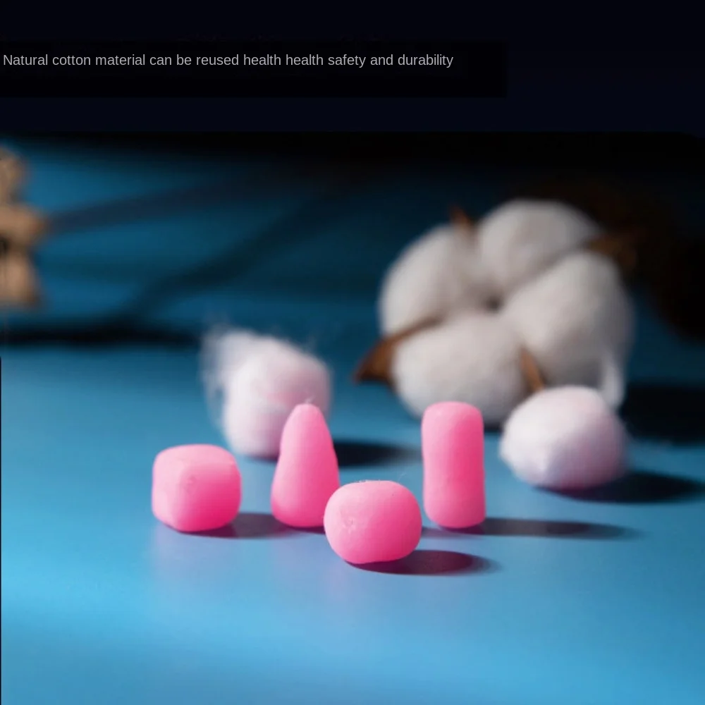 

2/4/6/12/20PCS Soft Wax Cotton Earplugs Wax Pink Ear Plugs Sleeping Snoring Sound Insulation Noise Reduction Ear Plug Unisex