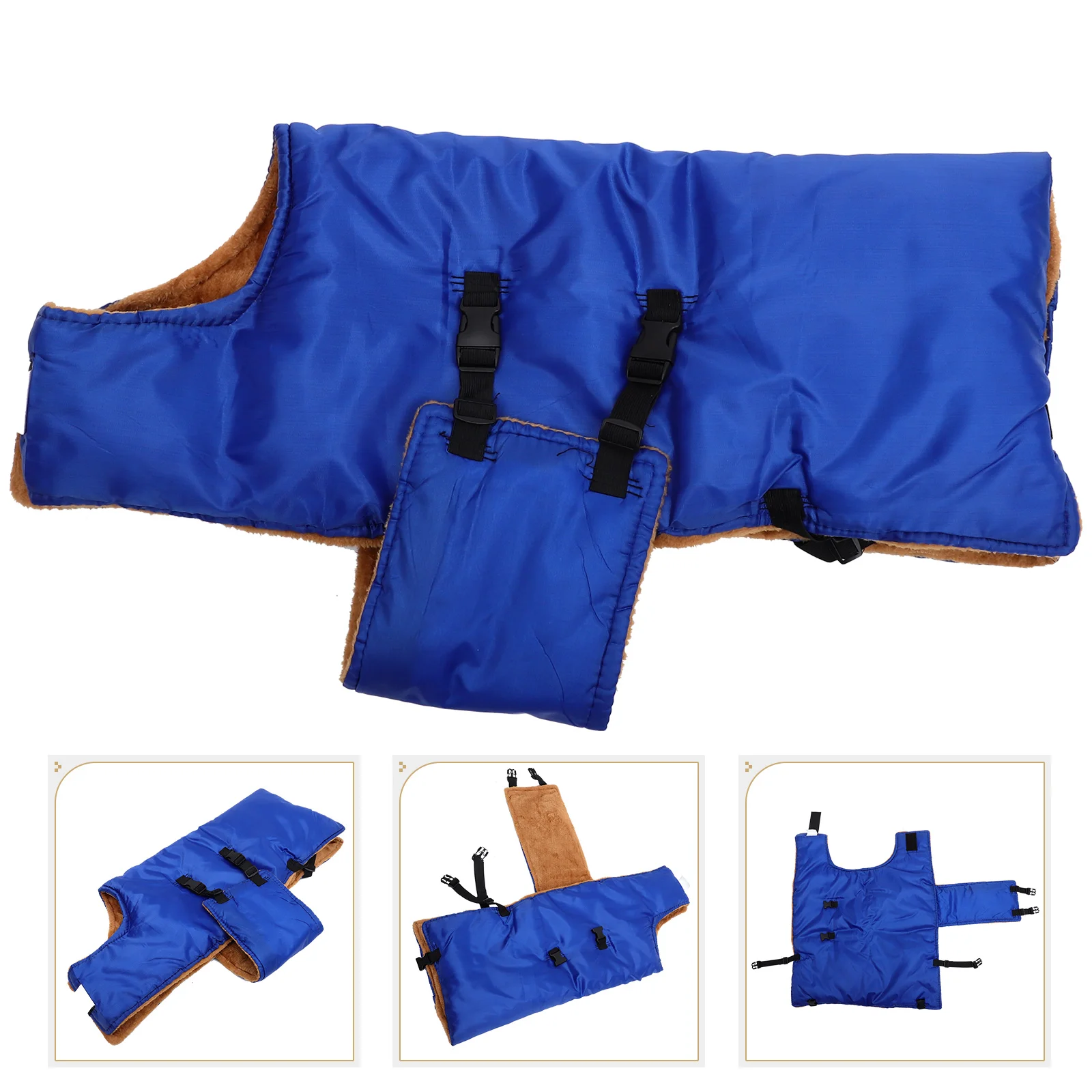 Thickened Calf Vest Warm Coat Waterproof Ranch Jacket Winter Horse Riding Pasture Supplies Goat Lamb Jacket Horse Care