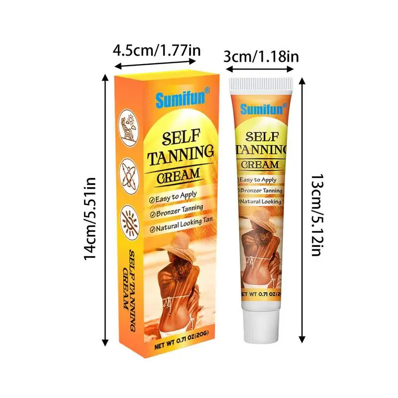 Self Tanning Cream Intensive Sunless Self Tanning & Body Bronzer Gel Brown Tanning Accelerator Gel,Bronzer Lotion Tanning Lotion