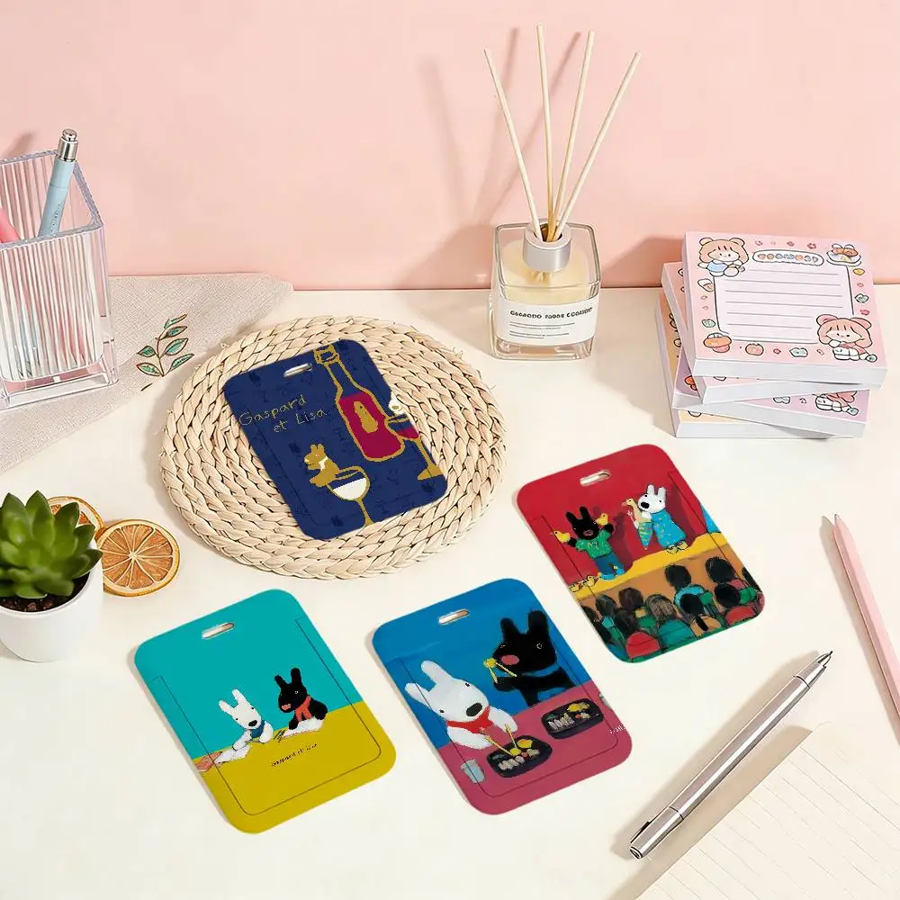 Funda protectora para tarjetas de acceso y de transporte público G-gaspard-d cute and School L-lisa, fácil de usar, ideal para regalo.