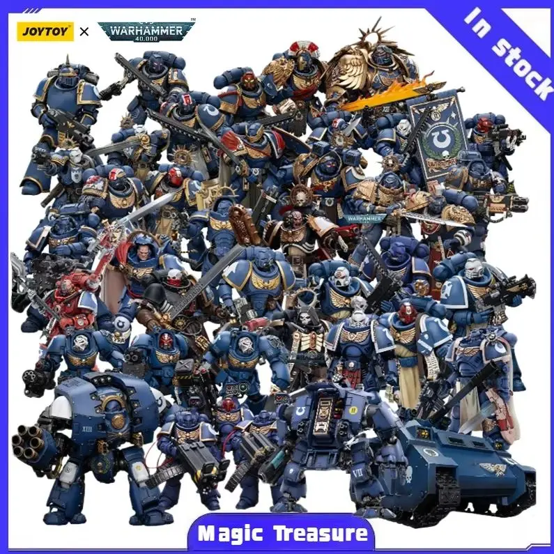 【MT】H12.1cm JOYTOY Warhammer 40K Ultramarines Guilliman Titus Metaurus Chaplain Biologis Calgar Varus MKIII PVC 1/18 Figure
