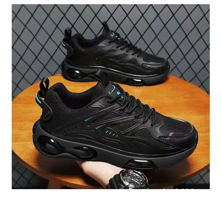 2026 New Trendy Breathable Running Shoes for Men Mesh Upper Thick Bottom Anti-wear Spring Summer Autumn Casual Sports Sneakers view 4