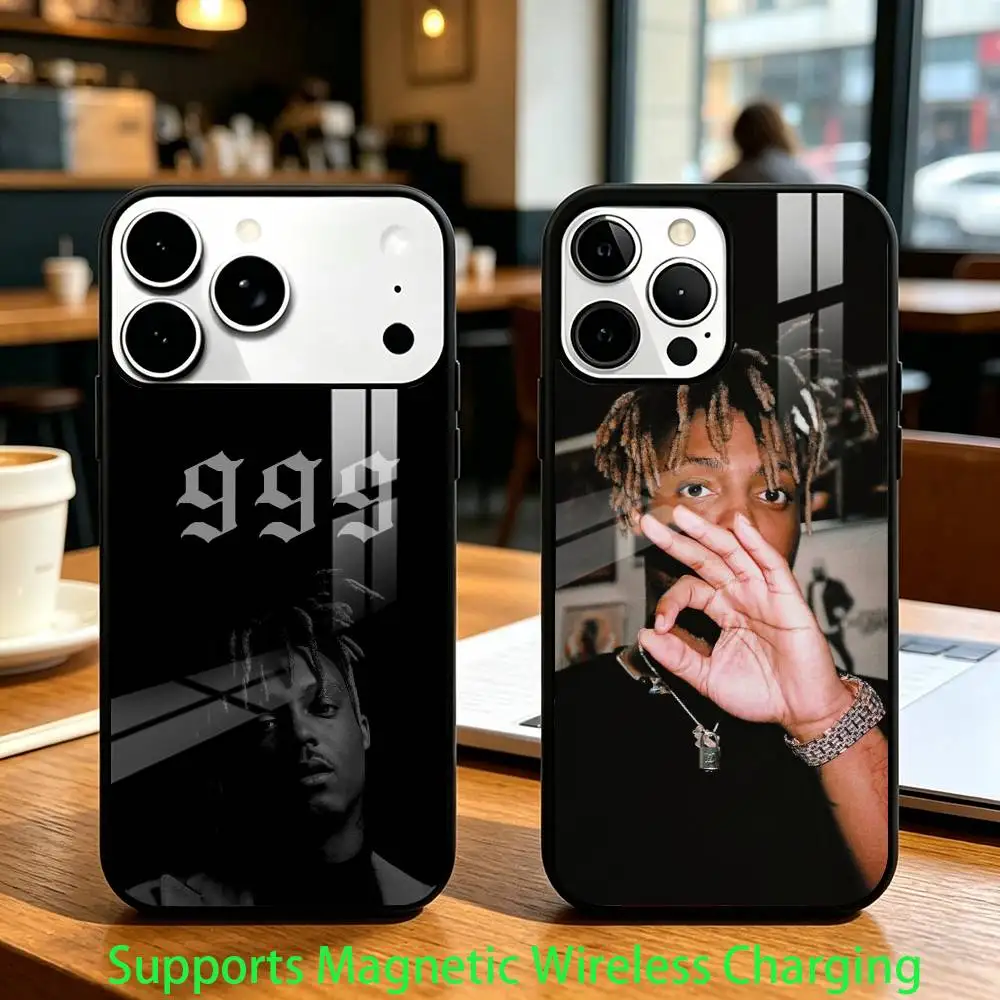 

Singer Juice Wrld 999 Phone Case For iPhone17,16,15,14,13,12,11 Plus,Pro Compatible with magnetic wireless charging